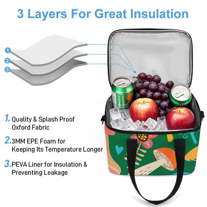 Borsa Termica Porta Pranzo Impermeabile Personalizzata in Oxford 600D