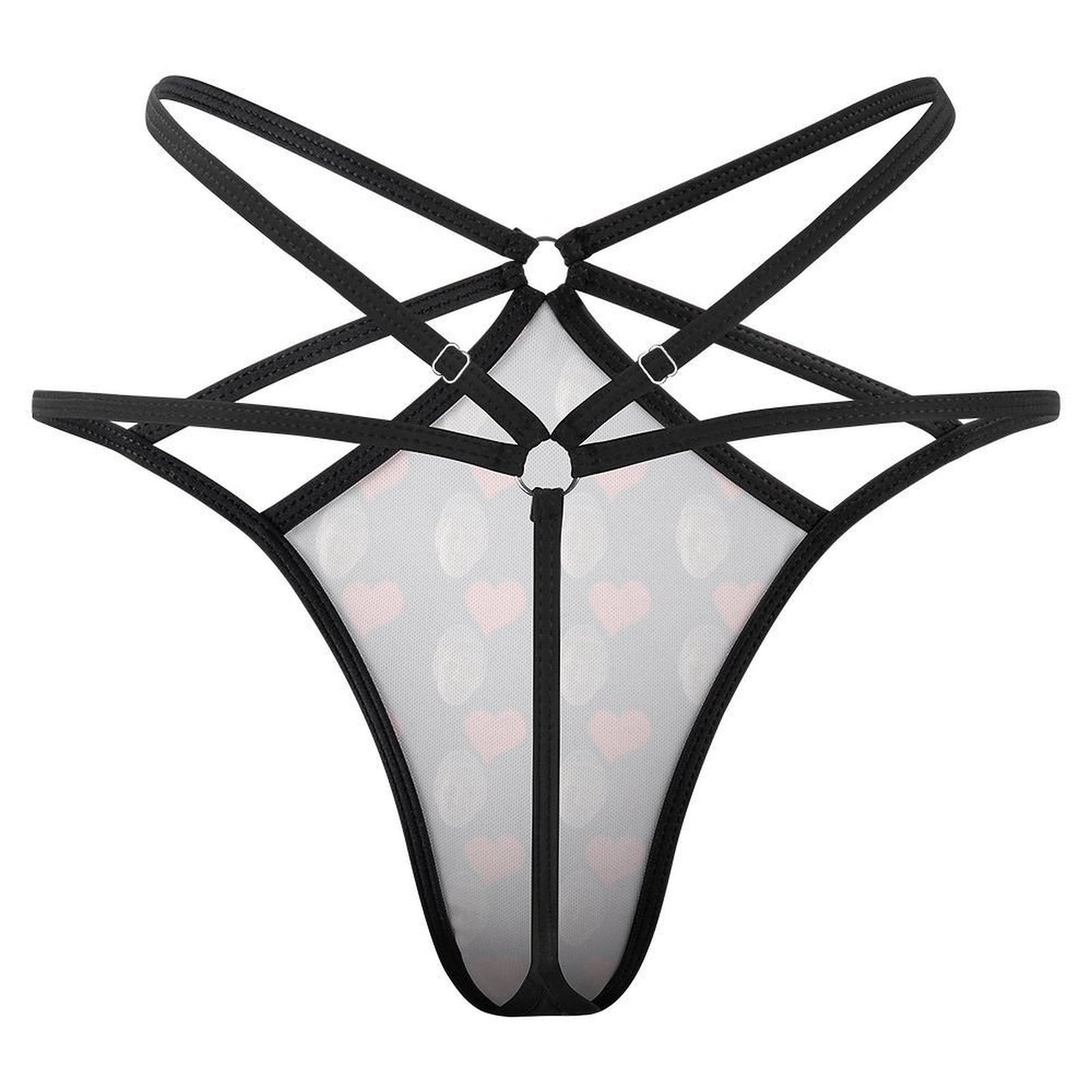 Perizoma Trasparente Personalizzato da Donna | Tanga in Rete Elastica