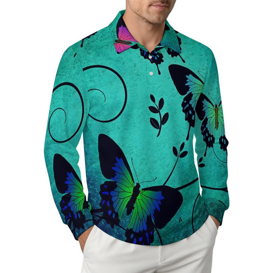Polo Uomo Manica Lunga Traspirante Personalizzabile
