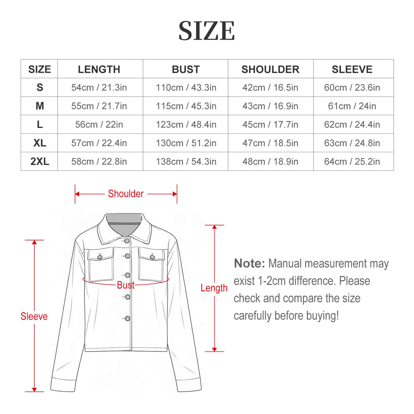Giacca Camicia Corta Personalizzata da Donna