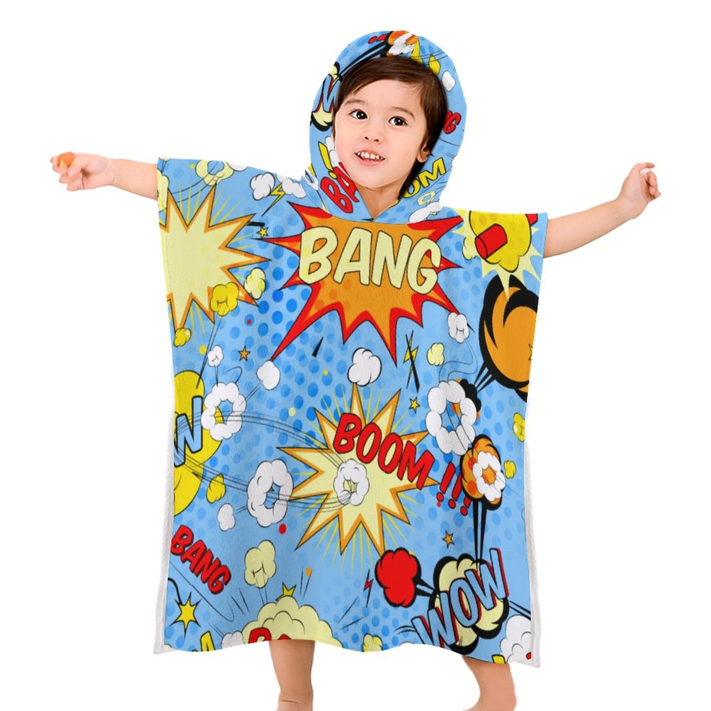 Accappatoio Poncho per Bambini Personalizzato | Morbido e Assorbente