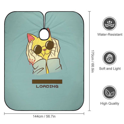 Mantello da Barbiere Personalizzato con Logo | Telo da Taglio Unico