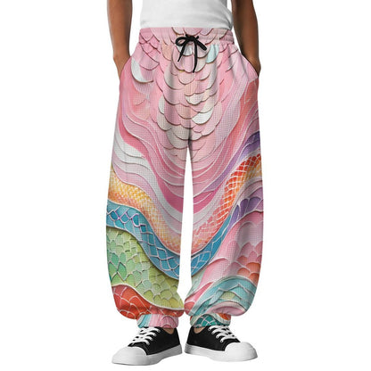 Pantaloni Jogger Uomo Tessuto Waffle Personalizzabili con Grafica a Scelta