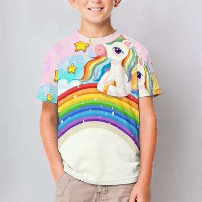 T-Shirt Bambino Tecnica Personalizzata | Tessuto Mesh Traspirante | Stampa Unica