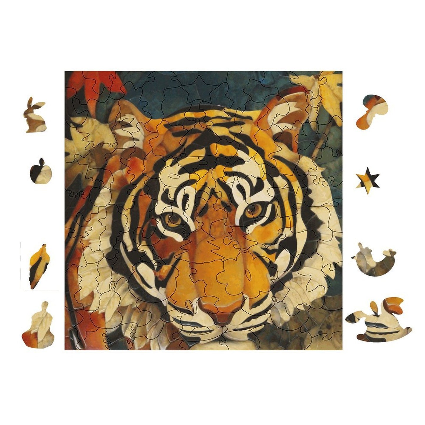 Puzzle in Legno Personalizzato | Taglio Irregolare 100 Pezzi
