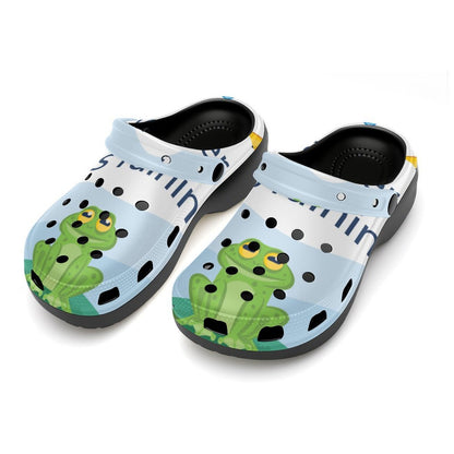 Platform Clogs con Tacco Personalizzati in EVA con Stampa Grafica su Misura