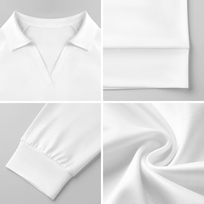 Felpa Donna Scollo a V Maniche Lunghe Personalizzabile Comoda