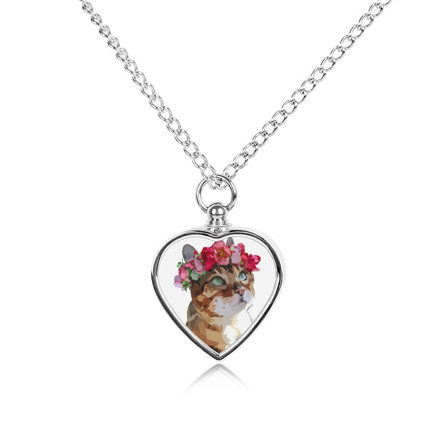 Collana Commemorativa Personalizzata con Foto per Animali | Ciondolo Urna