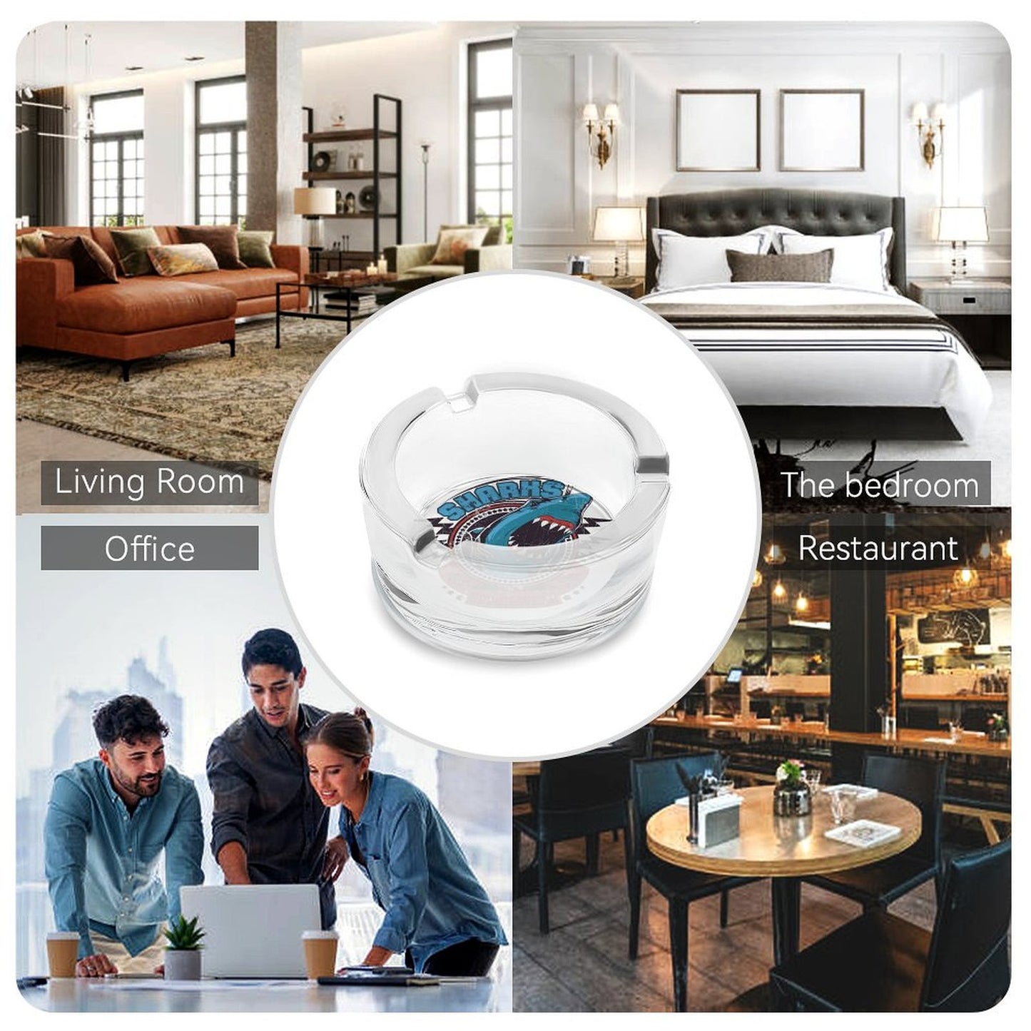 Posacenere in Vetro Personalizzato con Foto | Idea Regalo Unica