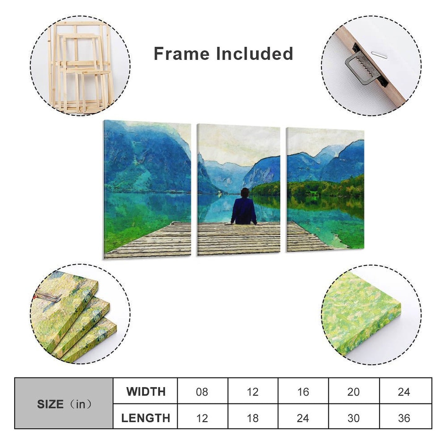 Trittico Verticale da Foto Singola | Stampa su Tela a 3 Pannelli