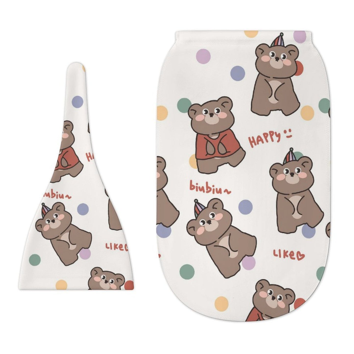 Set Neonato Personalizzato in Puro Cotone con Cappellino
