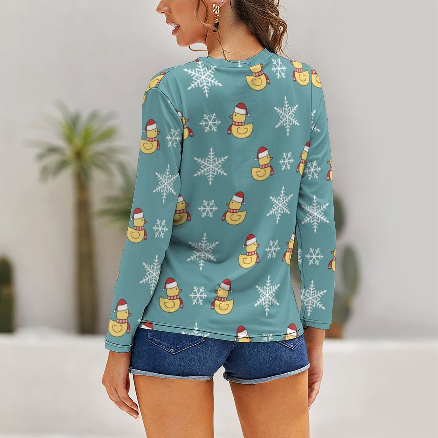 T-Shirt Oversize Personalizzata Donna a Girocollo Elasticizzata