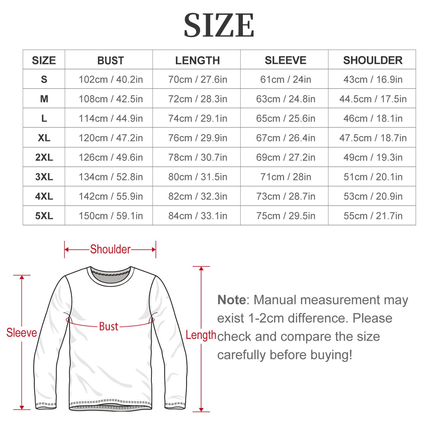 T-shirt Uomo Manica Lunga Personalizzata | Stampa Integrale su Piqué