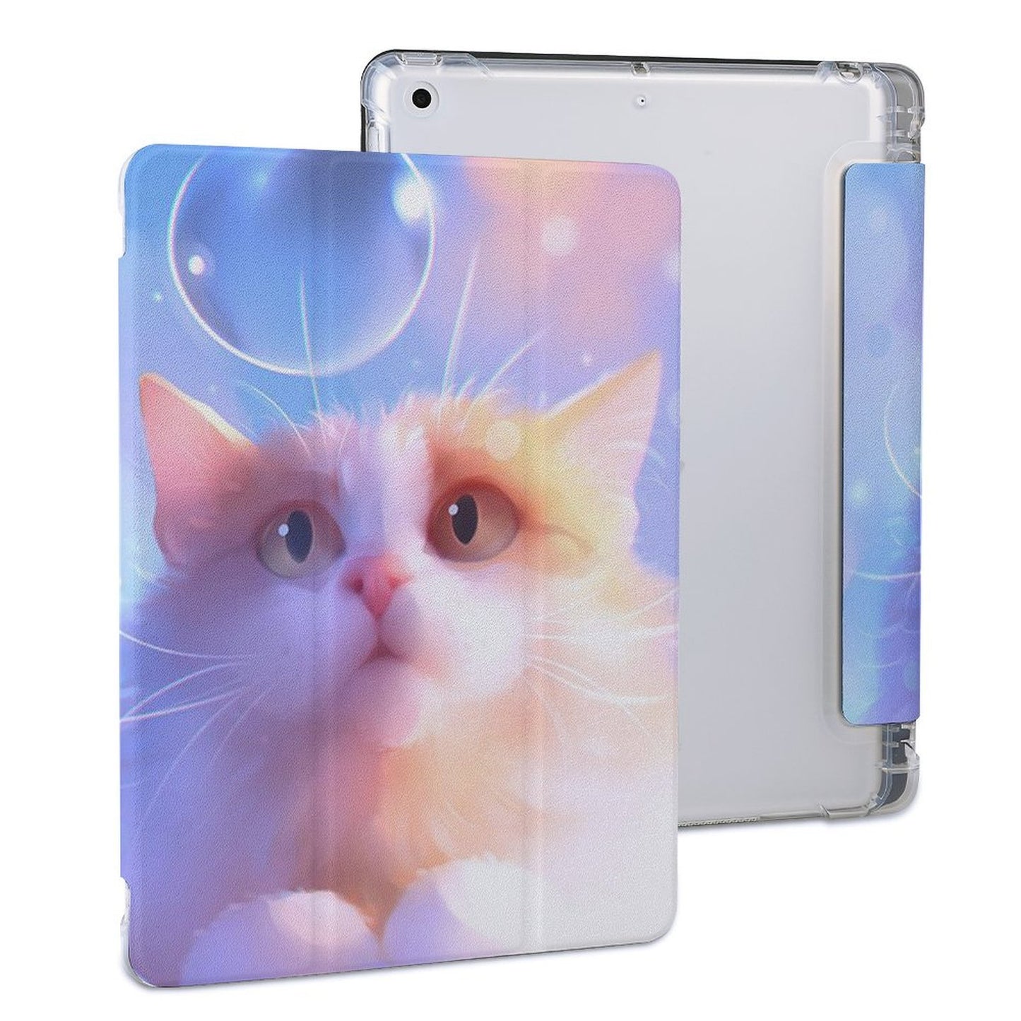 Cover iPad Personalizzata con Portapenne | Custodia Smart Tri-Fold Antiurto