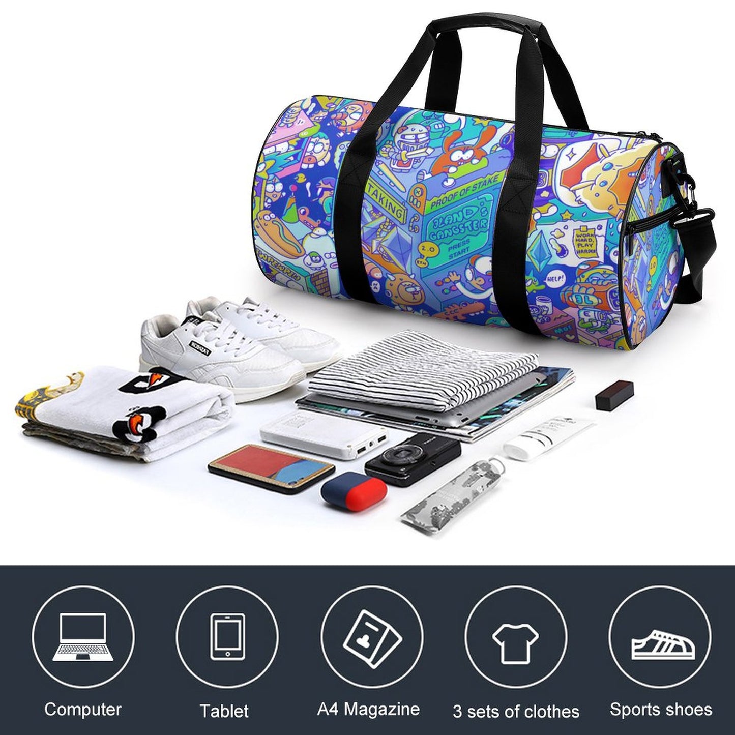 Borsone Palestra Personalizzato | Con Scomparto Umido/Asciutto