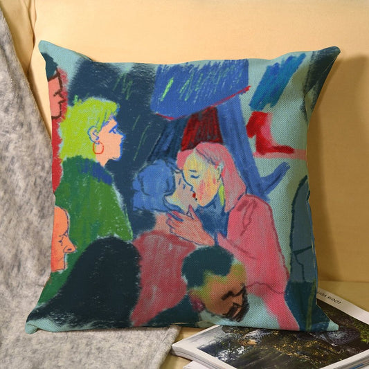 Federa Cuscino Lino Personalizzata | 45x45 Stile Farmhouse | Traspirante & Naturale