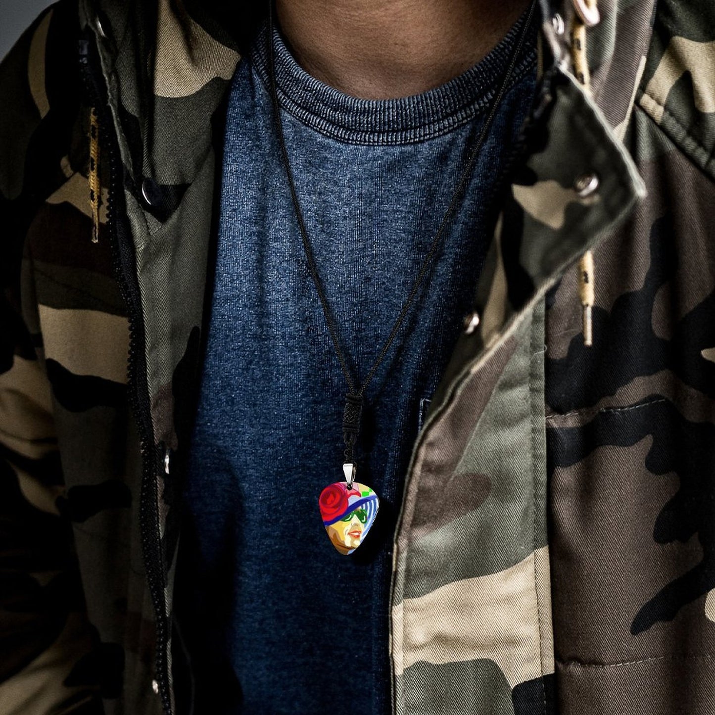 Collana Unisex con Plettro per Chitarra Personalizzato
