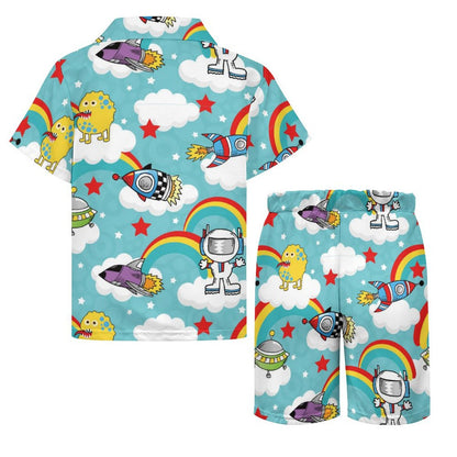 Completo Spiaggia Bambino Personalizzato | Camicia e Shorts | Tessuto Morbido
