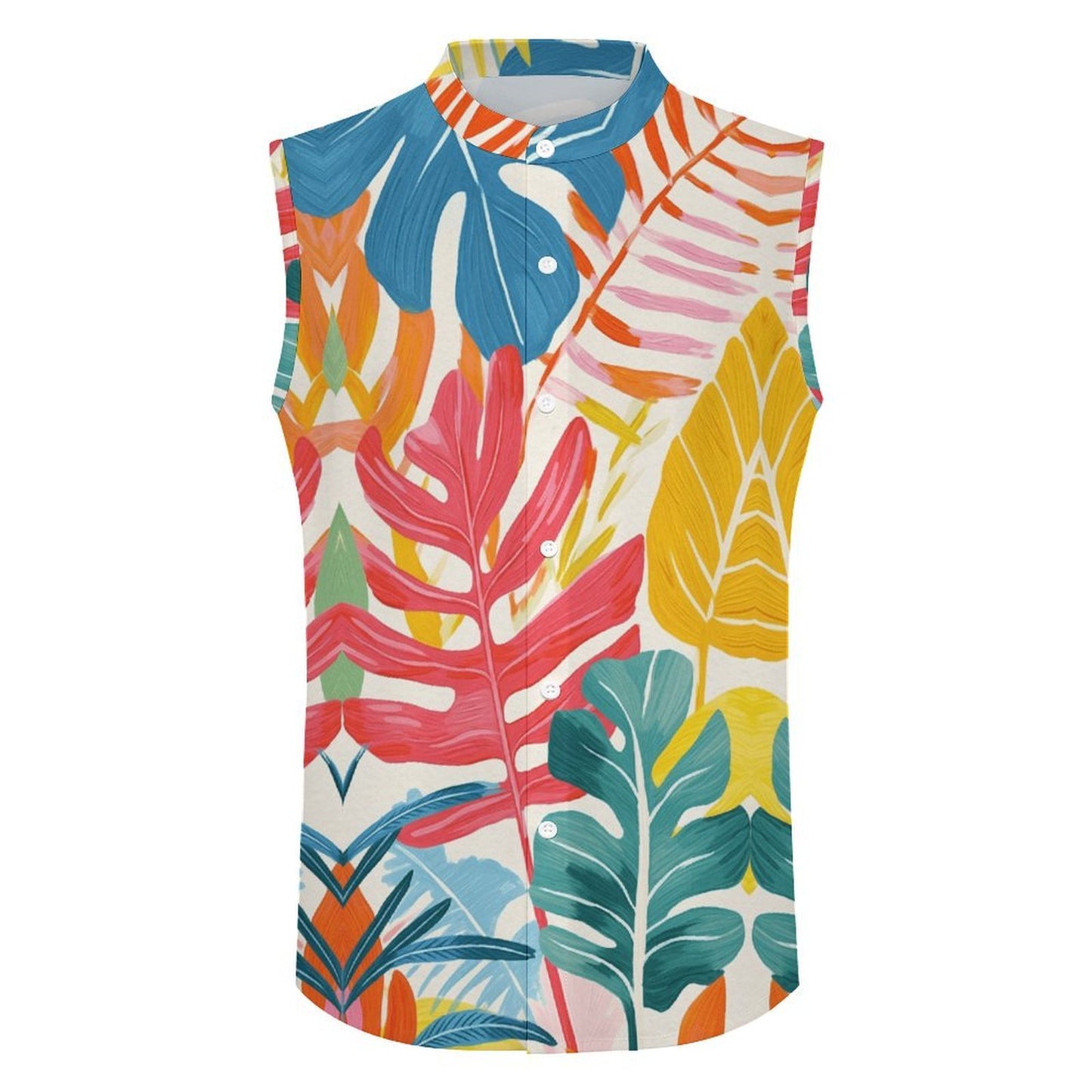 Camicia Smanicata da Uomo Personalizzata con Bottoni