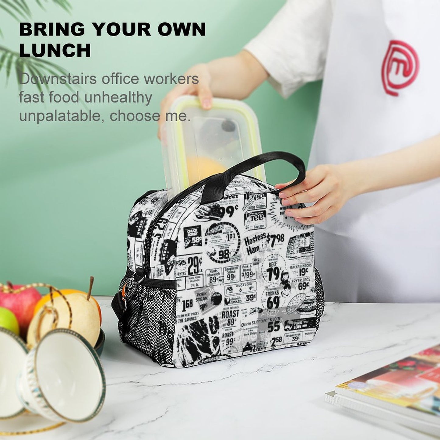 Borsa Pranzo Termica a Tracolla Personalizzata | Lunch Box Isolante