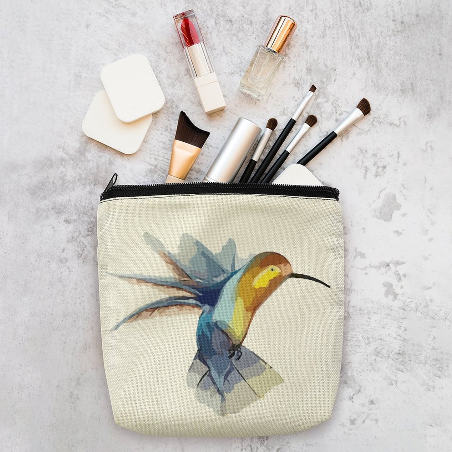Pochette in Lino Personalizzata con Foto | Beauty Case Naturale