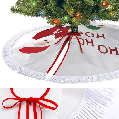 Tappeto Albero di Natale con Frange | Il Nido Morbido per i Tuoi Regali