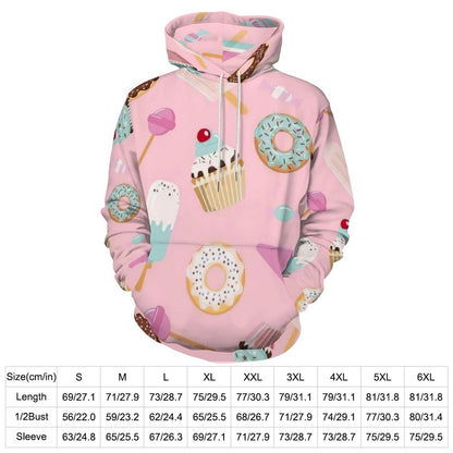 Hoodie Oversize French Terry | Felpa Doppio Cappuccio S-6XL