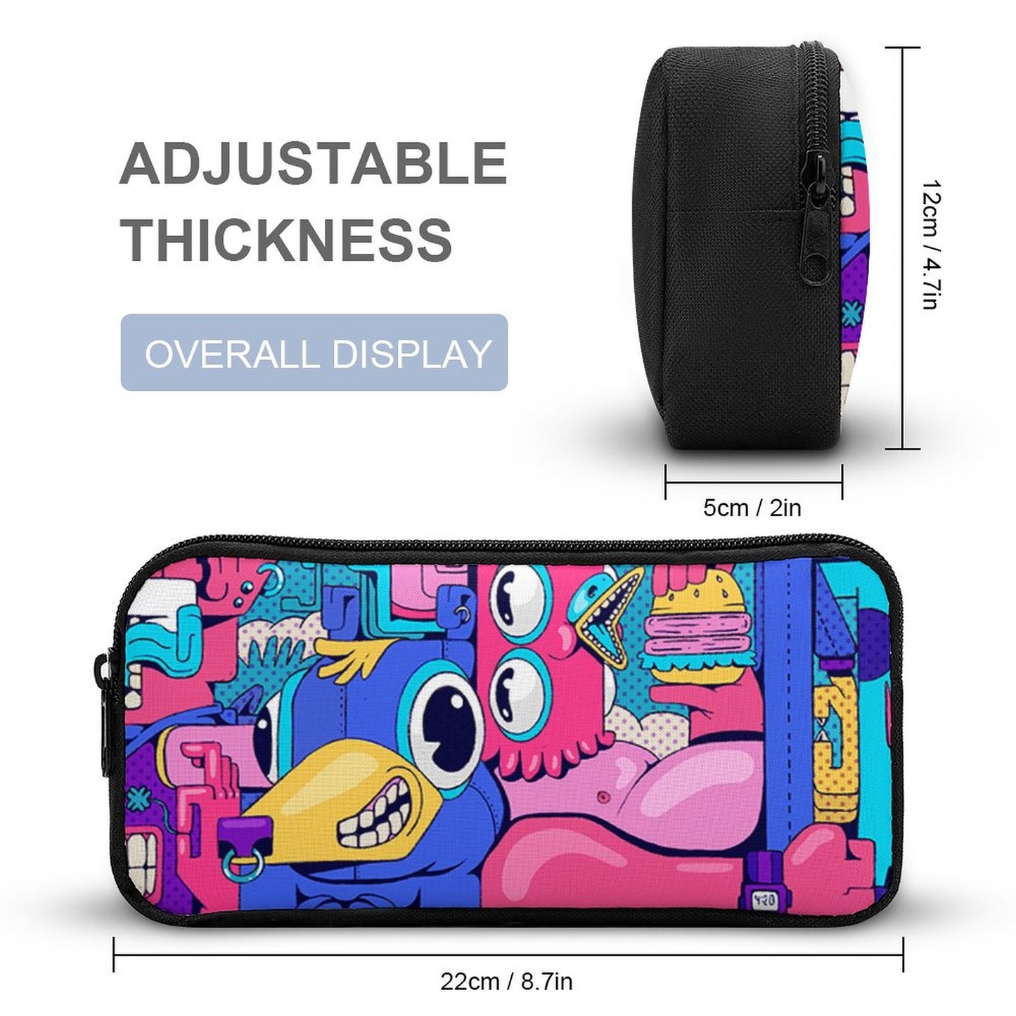 Astuccio Grande Capacità Personalizzato | Porta Cancelleria & Tech | 60+ Penne