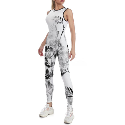 Tuta Yoga Intera con Zip Personalizzata | Unitard con Stampa