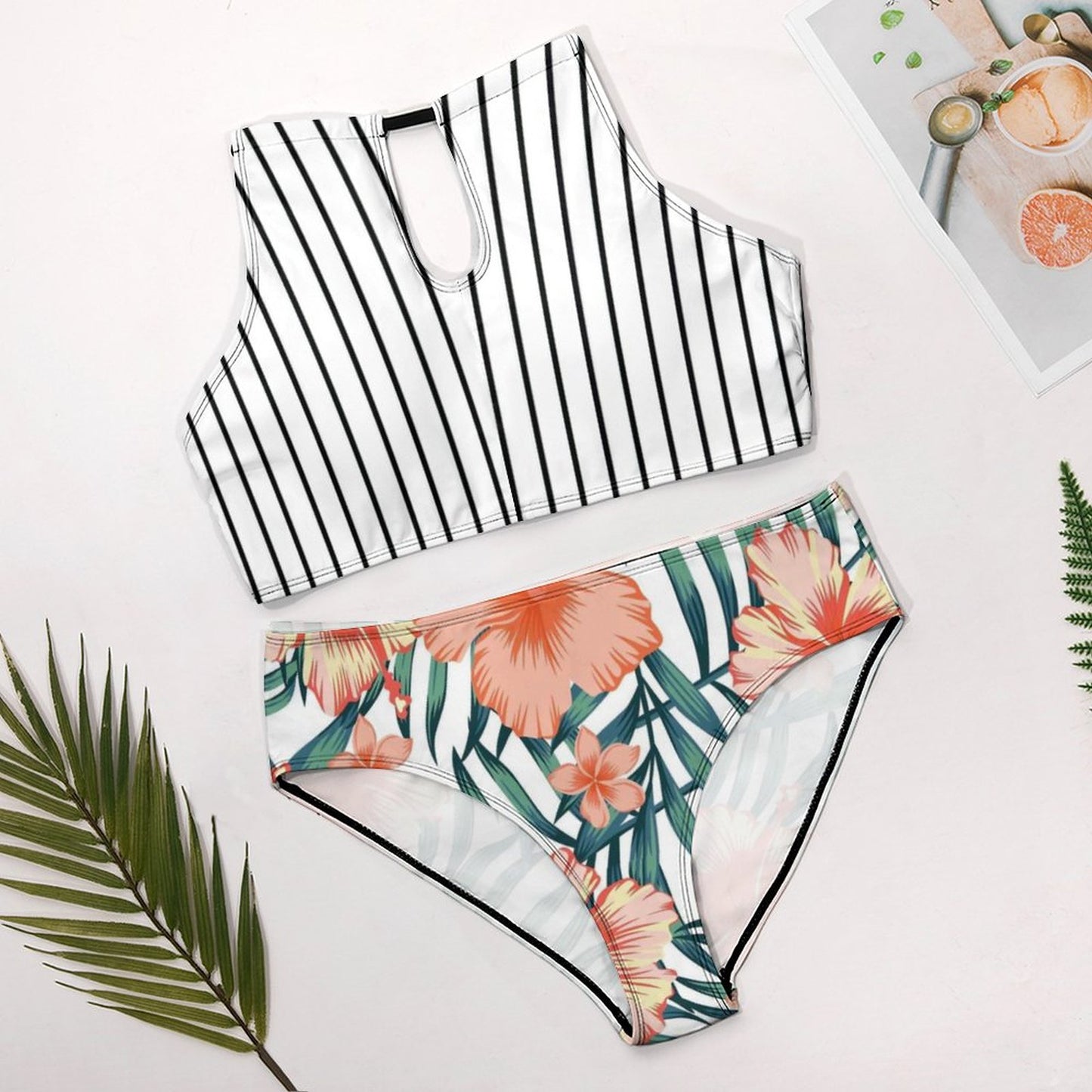Bikini Personalizzato Allacciato al Collo | Costume da Bagno Halter Top