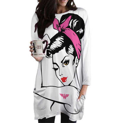 Maxi Felpa Tunica con Tasche | Perfetta per Leggings (2XS-6XL)