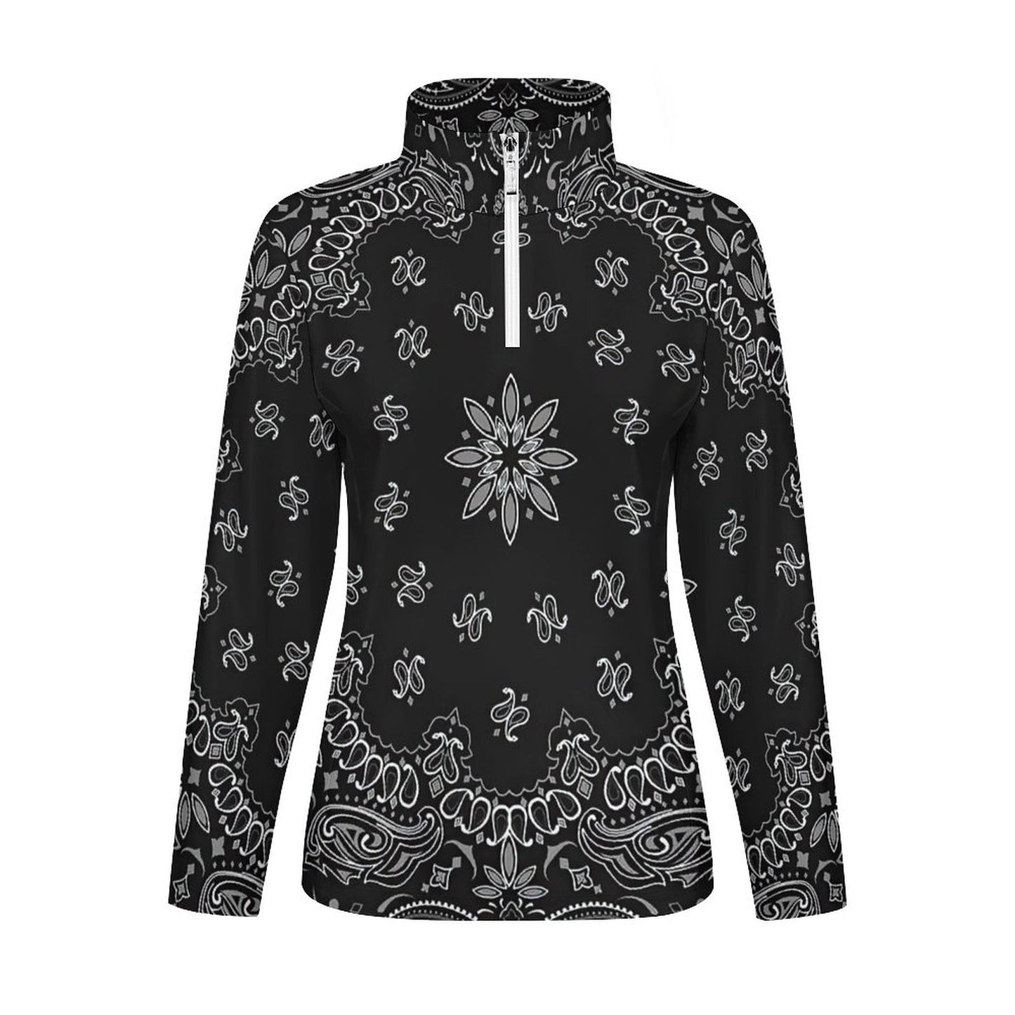 Maglia Tecnica Lycra Zip 1/4 | Top Compressione Donna Personalizzato
