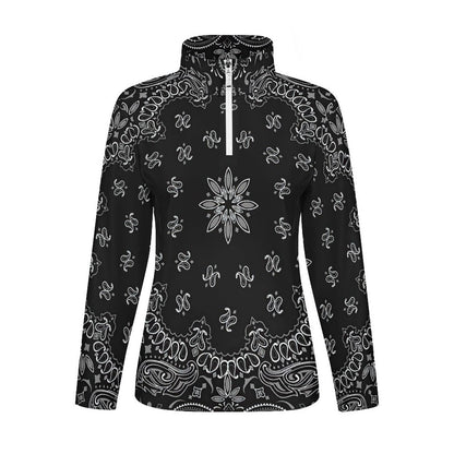 Maglia Tecnica Lycra Zip 1/4 | Top Compressione Donna Personalizzato