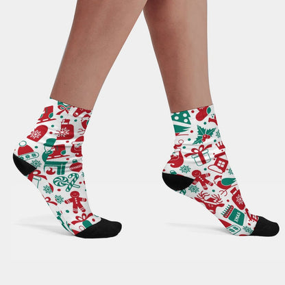 Calze Personalizzate Bicolore | Design con Punta e Tallone Neri