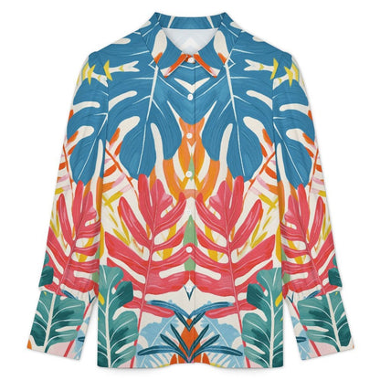 Camicia donna a manica lunga con maniche a palloncino e tessuto elasticizzato personalizzata