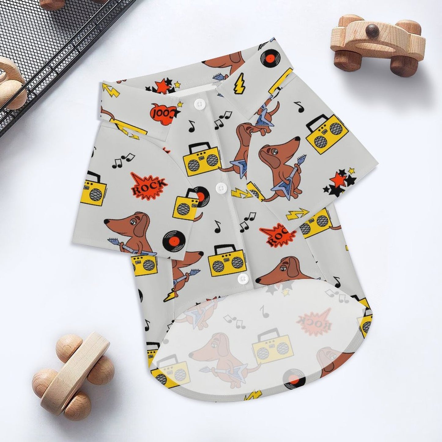 Camicia con Colletto per Animali in Tessuto Elasticizzato Personalizzata