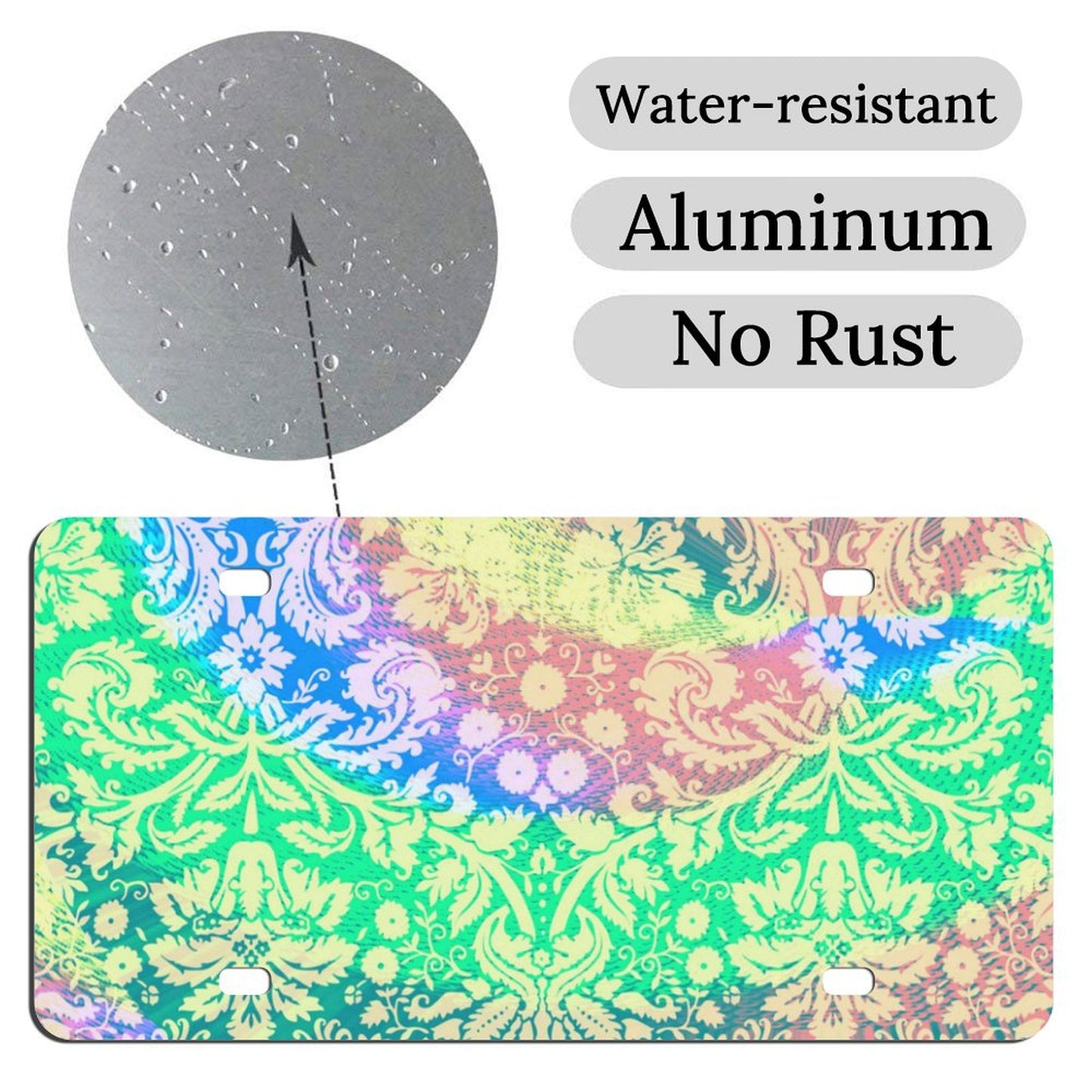 Targa Auto Decorativa Personalizzata | 15x30cm Alluminio con Foto