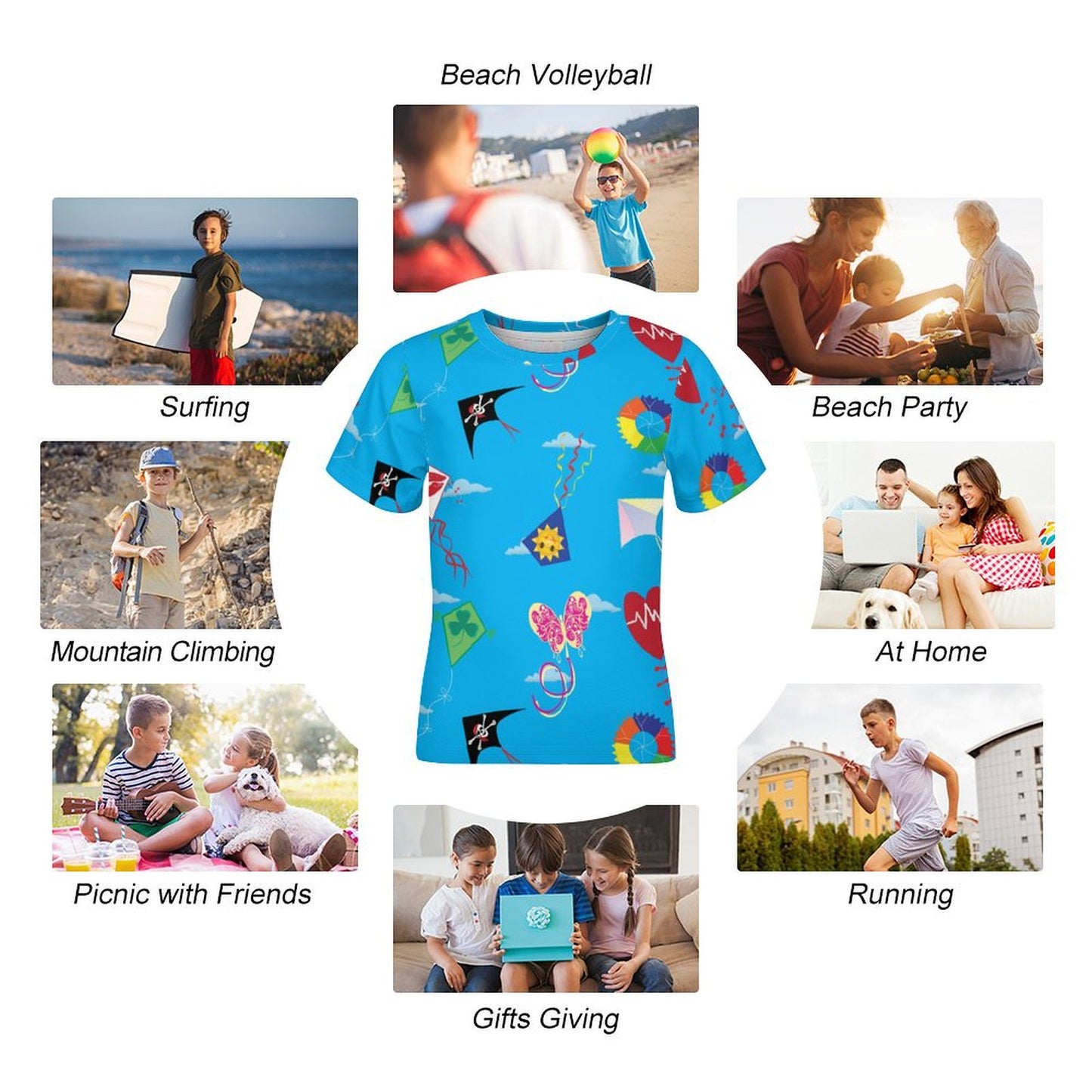 T-Shirt Personalizzata per Bambini | Stampa Foto su Tessuto Tecnico