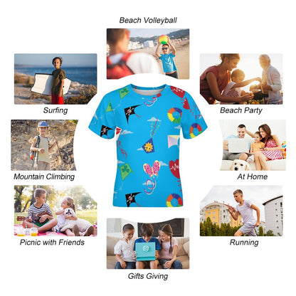 T-Shirt Personalizzata per Bambini | Stampa Foto su Tessuto Tecnico