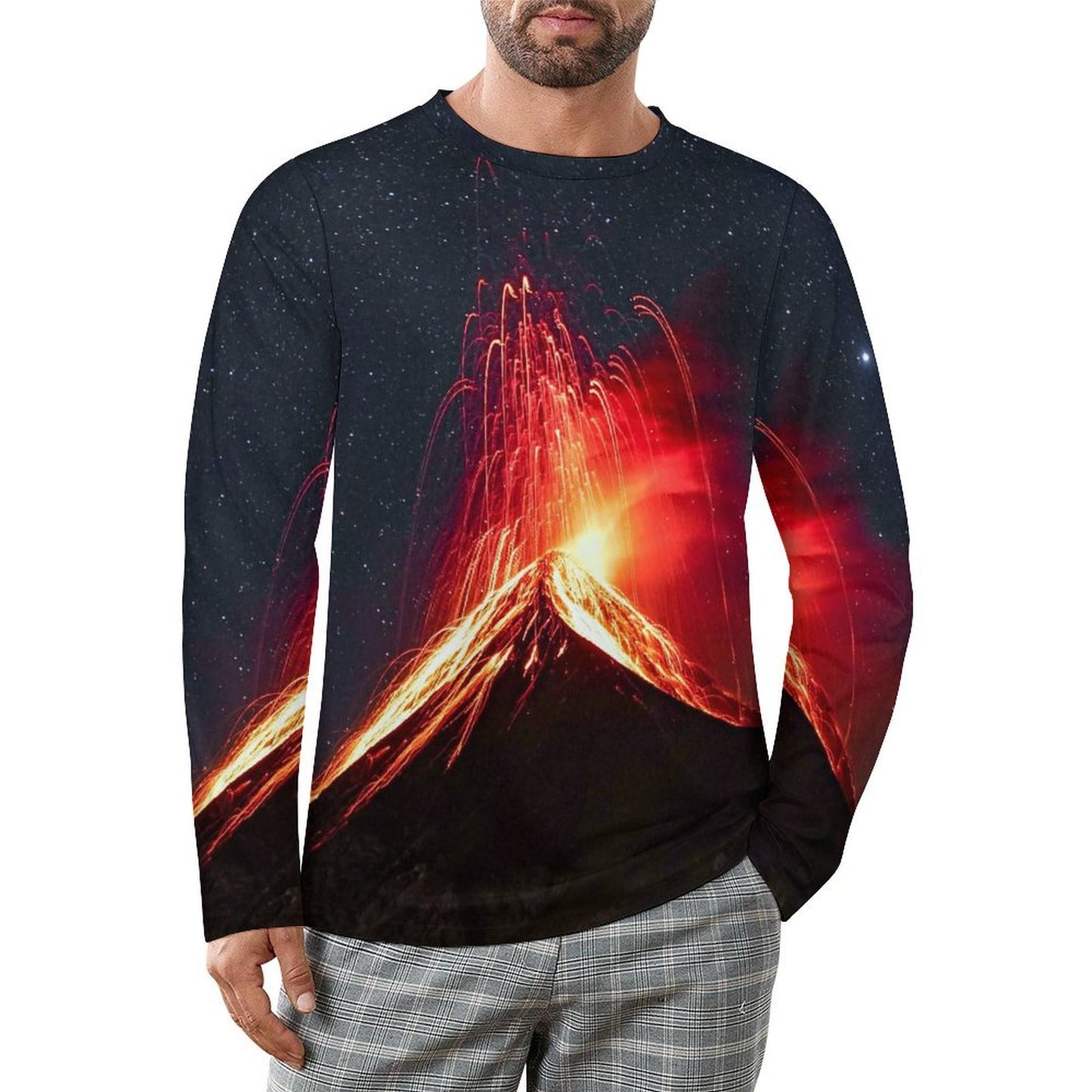 T-shirt Uomo Manica Lunga Personalizzata | Stampa Integrale su Piqué