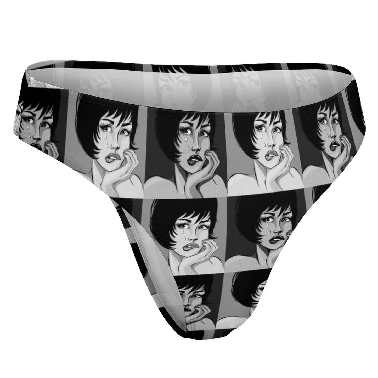 Perizoma Milk Silk Personalizzato | T-Back Invisibile Stampa HD | Intimo Donna