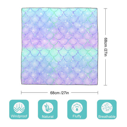 Foulard Quadrato Personalizzato | Effetto Seta Anti-Piega | 68x68cm