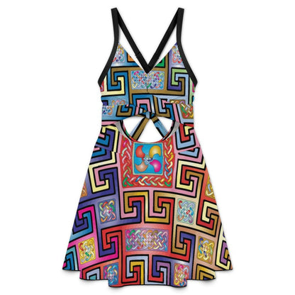 Costume Intero Donna con Cutout, Schiena Aperta e Pantaloncino Integrato — Personalizzabile con Stampa, dalla S alla 2XL
