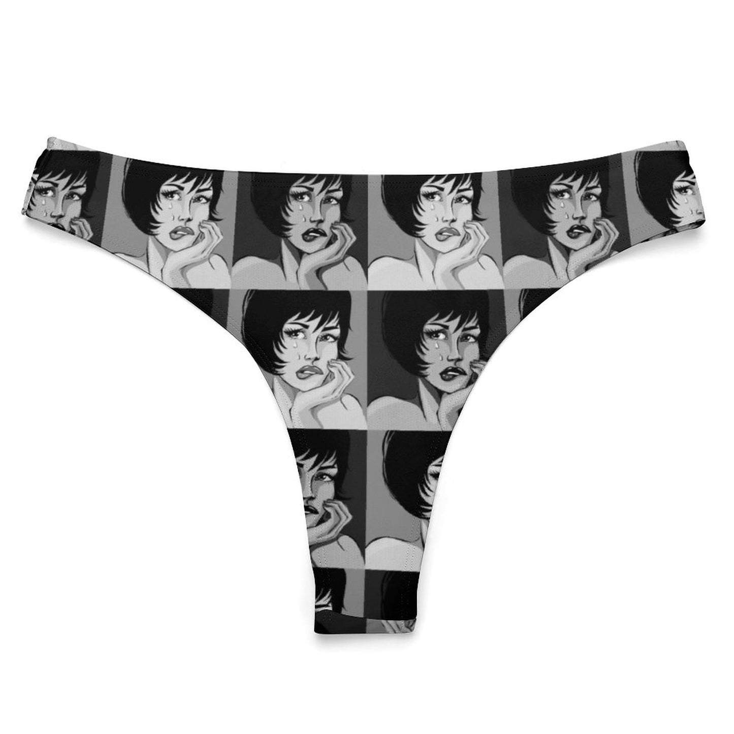 Perizoma Milk Silk Personalizzato | T-Back Invisibile Stampa HD | Intimo Donna