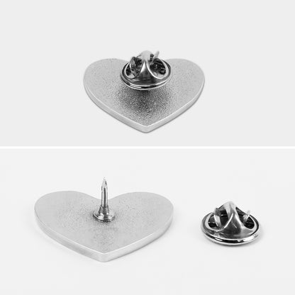 Spilla a Cuore Personalizzata in Metallo