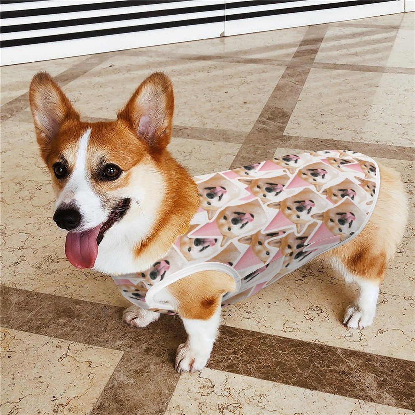 Canottiera Traspirante per Cani e Gatti con Stampa All Over Personalizzata
