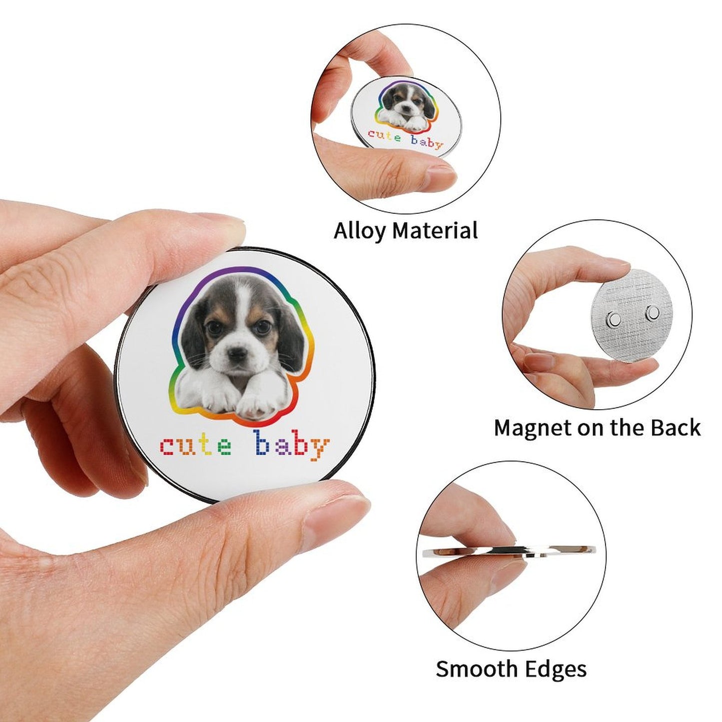 Magnete da Frigo Personalizzato in Metallo | La Tua Foto, un'Opera d'Arte