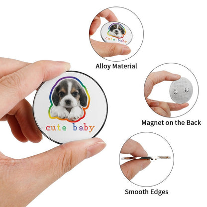 Magnete da Frigo Personalizzato in Metallo | La Tua Foto, un'Opera d'Arte