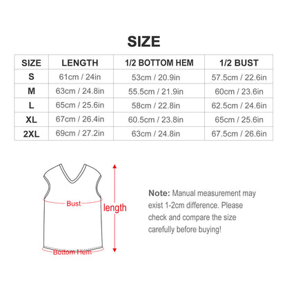 Gilet in Maglia Scollo a V | Stile Preppy & Oversize (S-2XL)