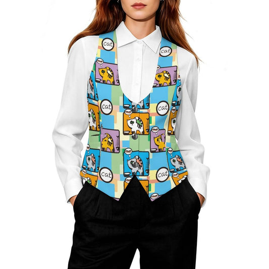 Gilet Donna Sartoriale Senza Maniche Fodera Completa Personalizzabile